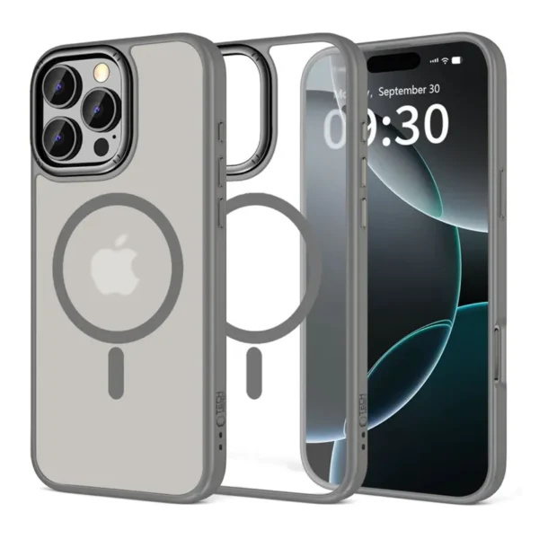 Tech-Protect MagEdge MagSafe Hoesje iPhone 16 Pro Max Titanium