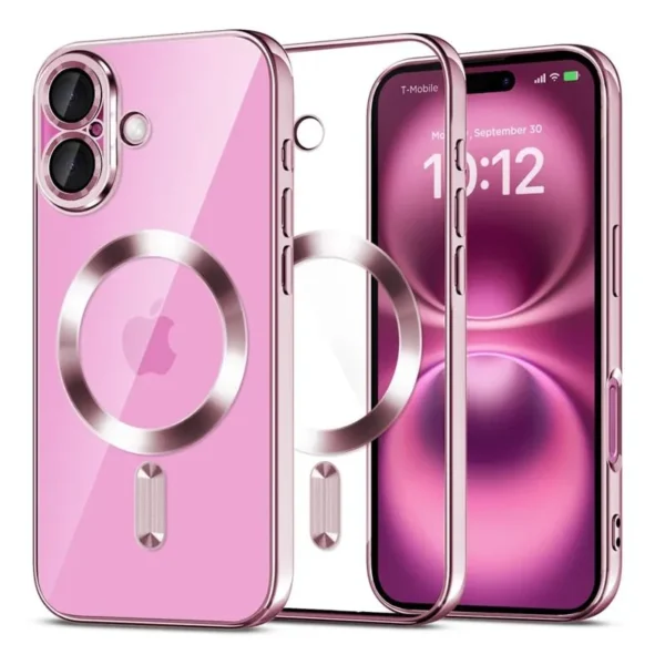 Tech-Protect MagSafe MagFlex Glanzend Roze Hoesje iPhone 16