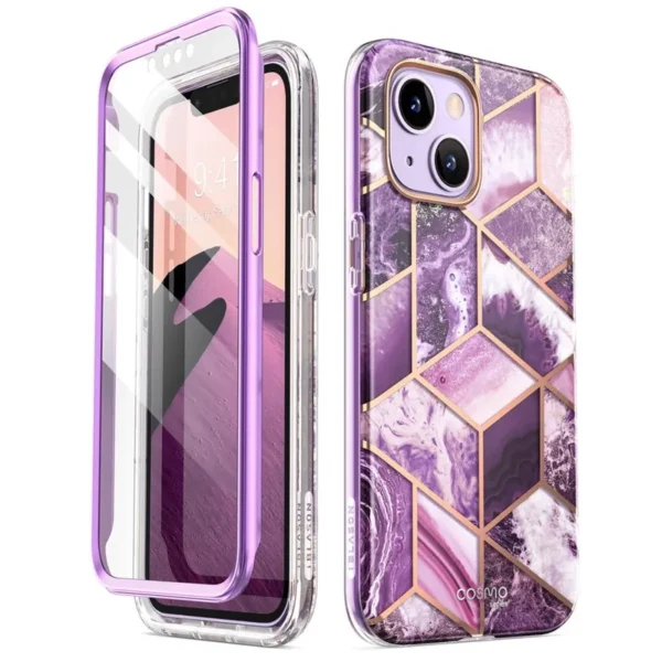SUPCASE Cover Cosmo Hoesje iPhone 14 Plus Marmerpaars