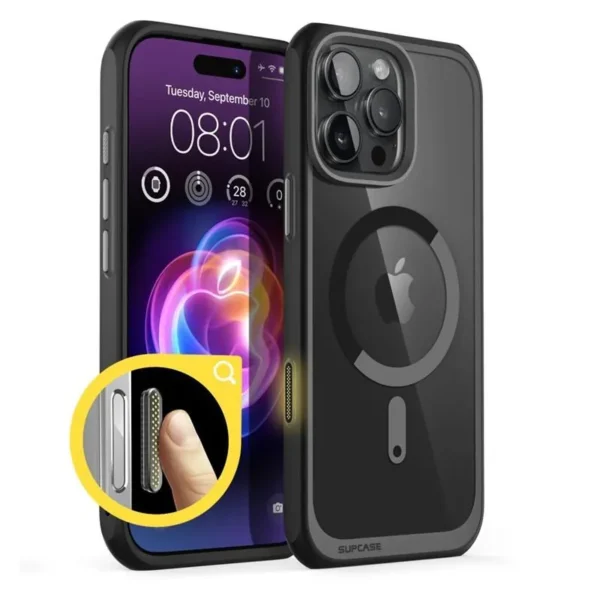 SUPCASE UB MagSafe Hoesje iPhone 16 Pro Max Zwart