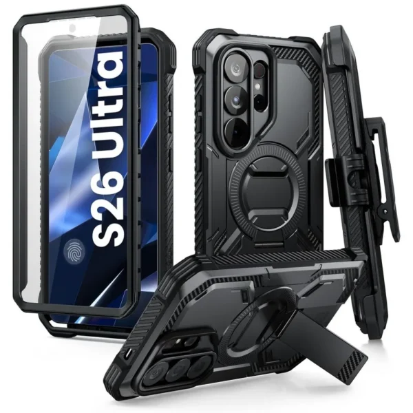 I Blason SUPCASE I Blason Armorbox Clip MagSafe Hoesje Samsung Galaxy S26 Ultra Zwart