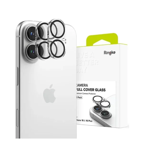 Ringke Gehard Glas Cameralensbeschermer iPhone 16/16 Plus Transparant