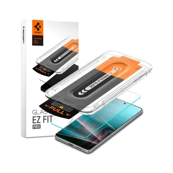 Spigen Glas.tR EZ Fit Pro Gehard Glas Schermbeschermer Samsung Galaxy S25 Edge Transparant