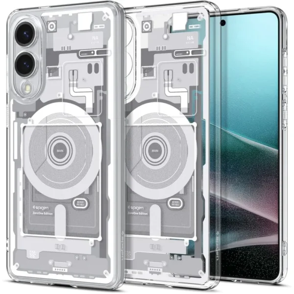 Spigen Ultra Hybrid MagSafe Hoesje Samsung Galaxy S25 Edge Zero One Wit