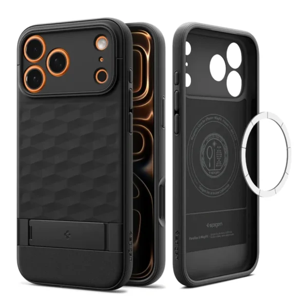 Spigen Parallax MagSafe Hoesje iPhone 17 Pro Max Zwart