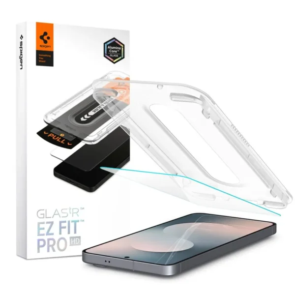 Spigen Glas.tR EZ Fit Pro HD Gehard Glas Schermbeschermer Samsung Galaxy S25 FE Transparant