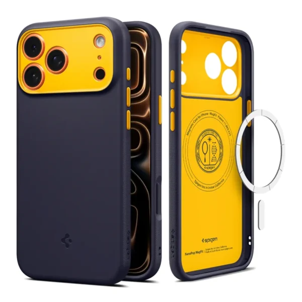 Spigen Nano Pop MagSafe Hoesje iPhone 17 Pro Max Blauw