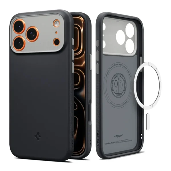Spigen Nano Pop MagSafe Hoesje iPhone 17 Pro Max Zwart Sesane