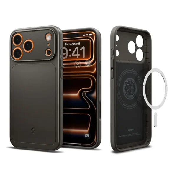 Spigen Thin Fit MagSafe Hoesje iPhone 17 Pro Max Gunmetal