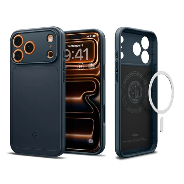 Spigen Thin Fit MagSafe Hoesje iPhone 17 Pro Max Metaalgrijs