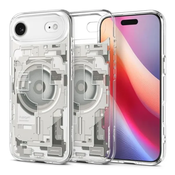 Spigen Telefoonhoesje voor iPhone Air MagSafe Ultra Hybrid Natural Titanium Zero One