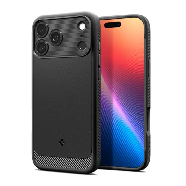 Spigen Rugged Armor MagSafe Hoesje iPhone 17 Pro Mat Zwart