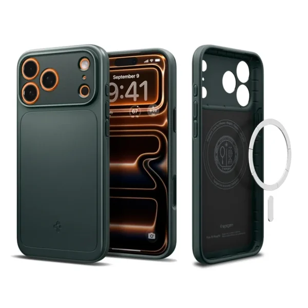 Spigen Thin Fit MagSafe Hoesje iPhone 17 Pro Abyss Green