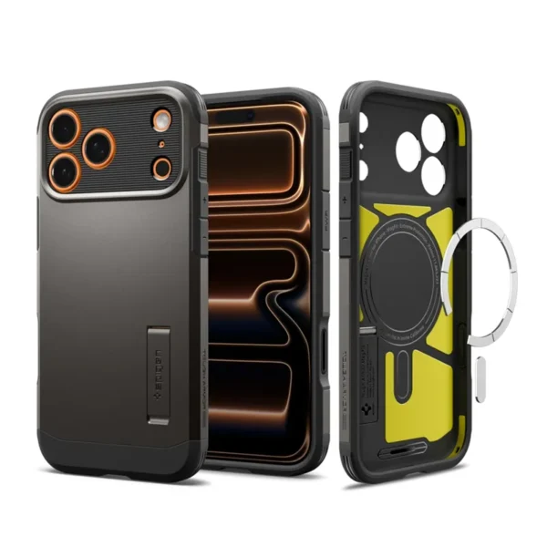 Spigen Tough Armor MagSafe Hoesje iPhone 17 Pro Gunmetal