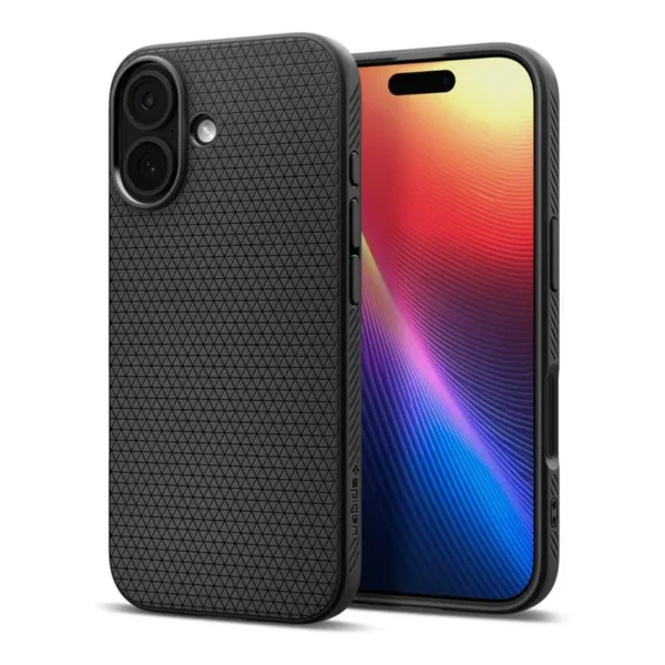 Spigen Liquid Air Hoesje iPhone 17 Mat Zwart