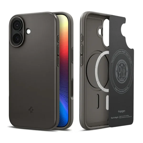 Spigen Telefoonhoesje voor iPhone 17 MagSafe Thin Fit - Gunmetal