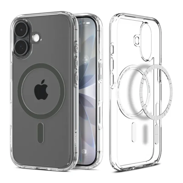 Spigen Ultra Hybrid MagSafe Hoesje iPhone 17 Transparant Grafiet