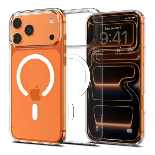 Spigen Liquid Crystal MagSafe Hoesje iPhone 17 Pro Max Transparant Wit
