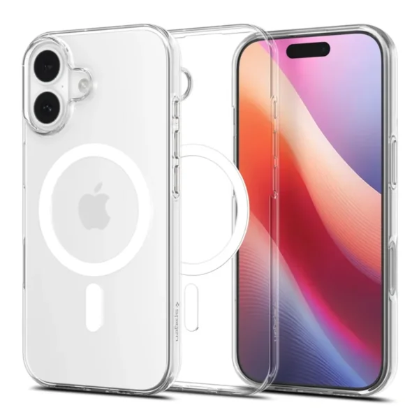 Spigen Liquid Crystal MagSafe Hoesje iPhone 17 Transparant Wit