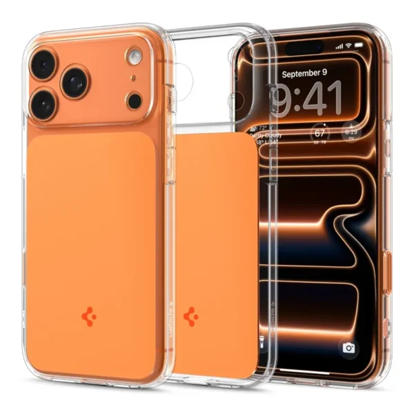 Spigen Ultra Hybrid MagSafe Hoesje iPhone 17 Pro Glanzend Oranje