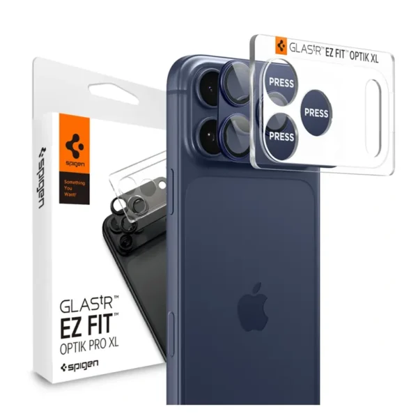 Spigen EZ Fit Gehard Glas Camerabeschermer iPhone 17 Pro Max Blauw