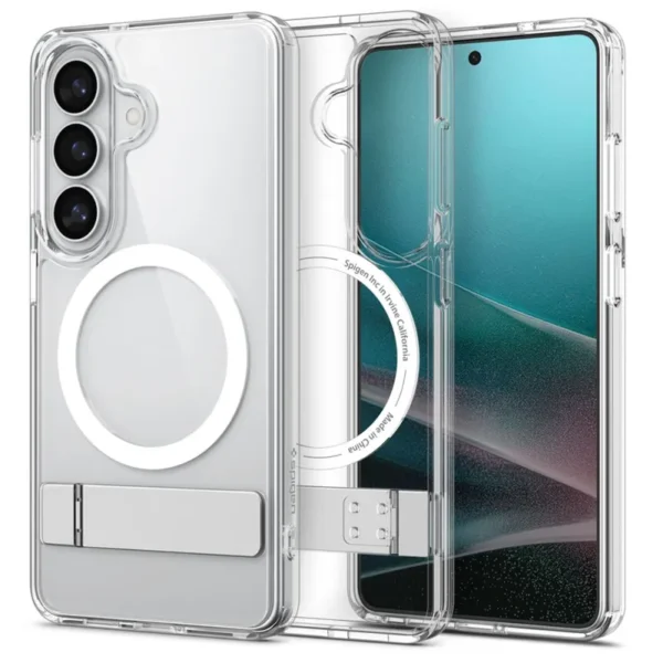 Spigen Ultra Hybrid S MagSafe Hoesje Samsung Galaxy S26+ Plus Transparant Wit