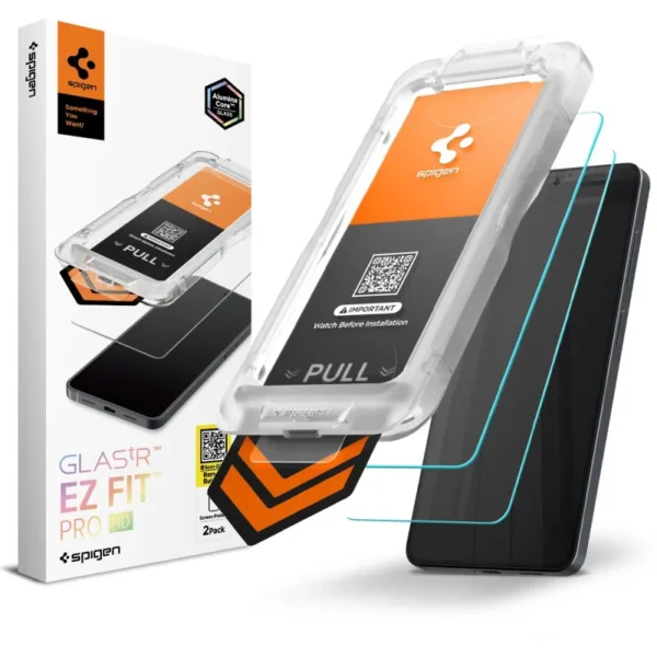 Spigen Glas.tR EZ Fit Pro AC HD 2-Pack Gehard Glas Schermbeschermer Samsung Galaxy S26 Transparant