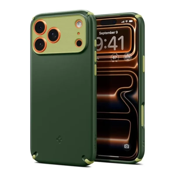 Spigen Nano Pop Hybrid MagSafe Hoesje iPhone 17 Pro Groen