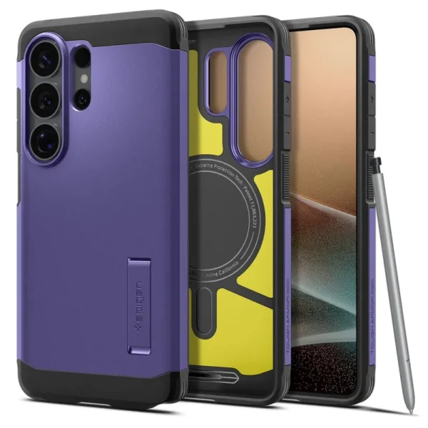 Spigen Tough Armor MagSafe Hoesje Samsung Galaxy S26 Ultra Ash Violet