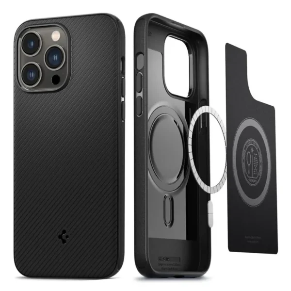 Spigen Mag Armor Hoesje iPhone 14 Pro Max Mat Zwart