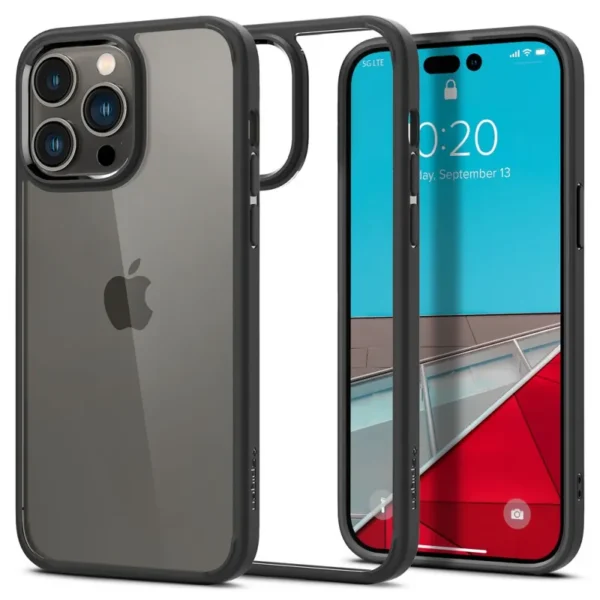 Spigen Ultra Hybrid Hoesje iPhone 14 Pro Mat Zwart