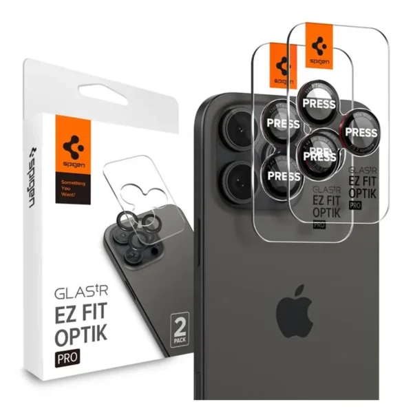 Spigen EZ Fit Gehard Glas Lensbeschermer iPhone 17 Pro Max / 17 Pro