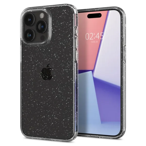 Spigen Liquid Crystal Hoesje iPhone 15 Pro Max Glitter Clear