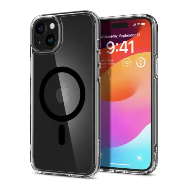Spigen Ultra Hybrid MagSafe Hoesje iPhone 15 Plus Zwart