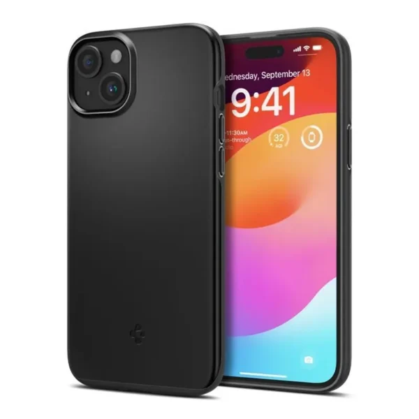 Spigen Hoesje iPhone 15 Thin Fit Zwart