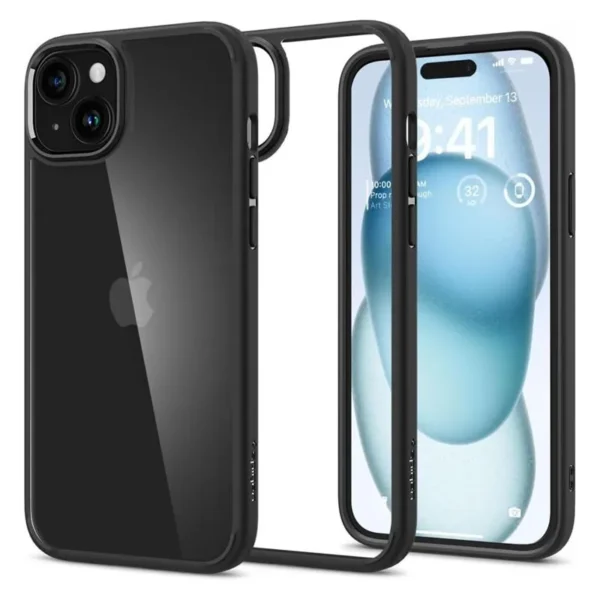 Spigen Hoesje iPhone 15 Ultra Hybrid Mat Zwart