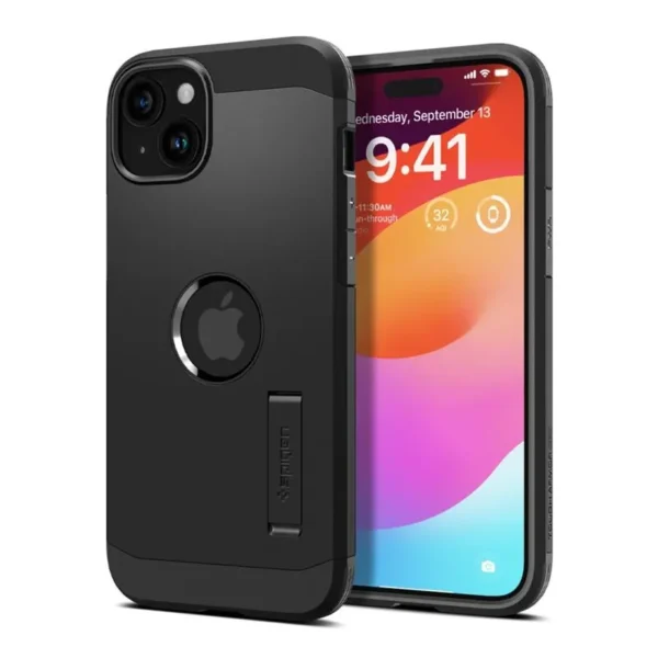 Spigen Hoesje iPhone 15 MagSafe Tough Armor Zwart