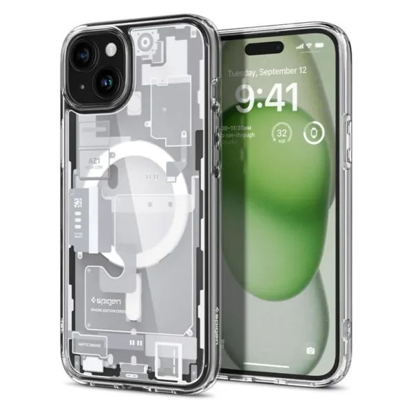 Spigen Ultra Hybrid MagSafe Zero One Hoesje iPhone 15 Plus Wit