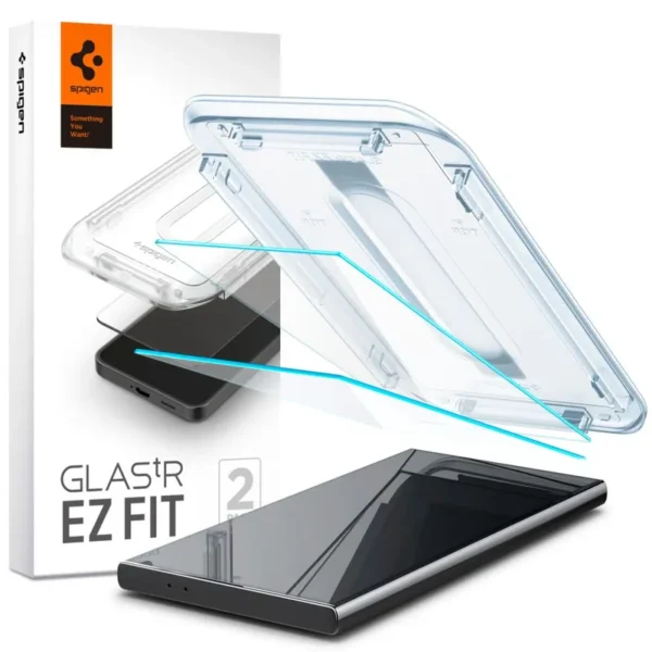 Spigen Glass Gehard Glas EZ Fit 2-pack Galaxy S24 Ultra Clear