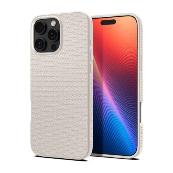 Spigen Liquid Air Hoesje iPhone 16 Pro Max Natuurlijk Titanium