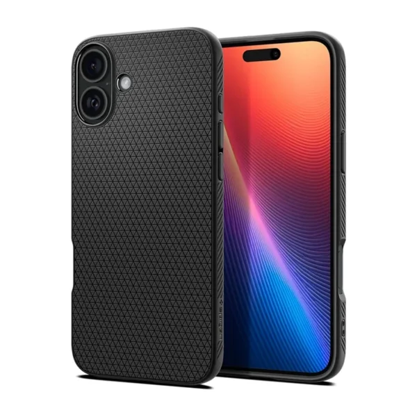 Spigen Liquid Air Hoesje iPhone 16 Plus Mat Zwart