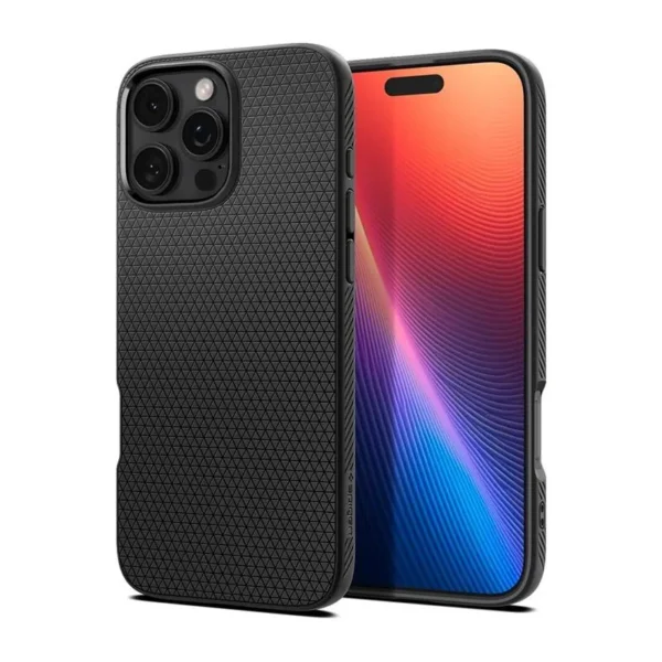 Spigen Liquid Air Hoesje iPhone 16 Pro Mat Zwart