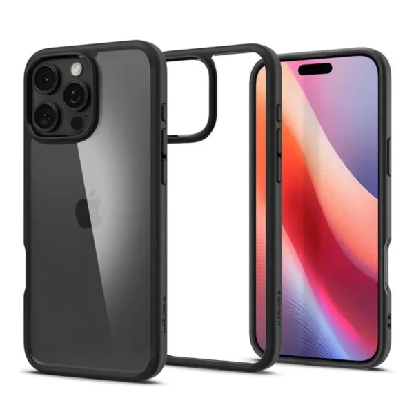 Spigen Ultra Hybrid Hoesje iPhone 16 Pro Mat Zwart