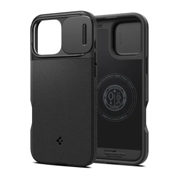 Spigen MagSafe Optik Armor Hoesje iPhone 16 Pro Zwart