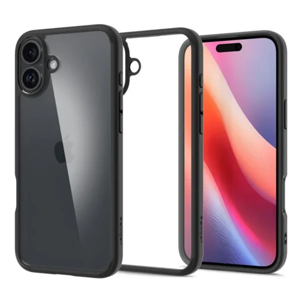 Spigen Ultra Hybrid Mat Zwart Hoesje iPhone 16