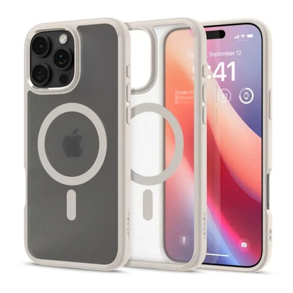 Spigen Ultra Hybrid MagSafe Hoesje iPhone 16 Pro Max Frost Titanium