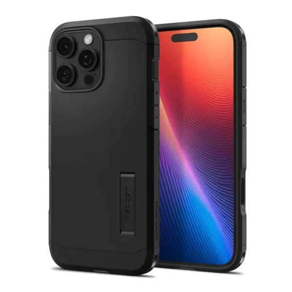 Spigen Tough Armor T MagSafe Hoesje iPhone 16 Pro Max Zwart