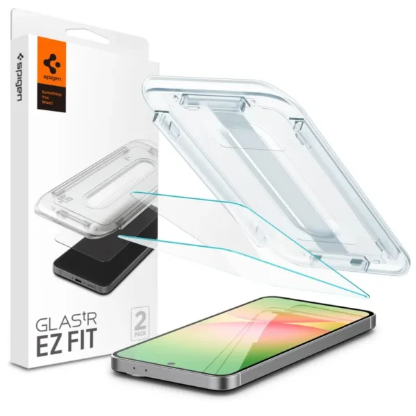 Spigen Glas.tr Gehard Glas EZ Fit 2-pack Galaxy A56 5G / S24 Fe Houder