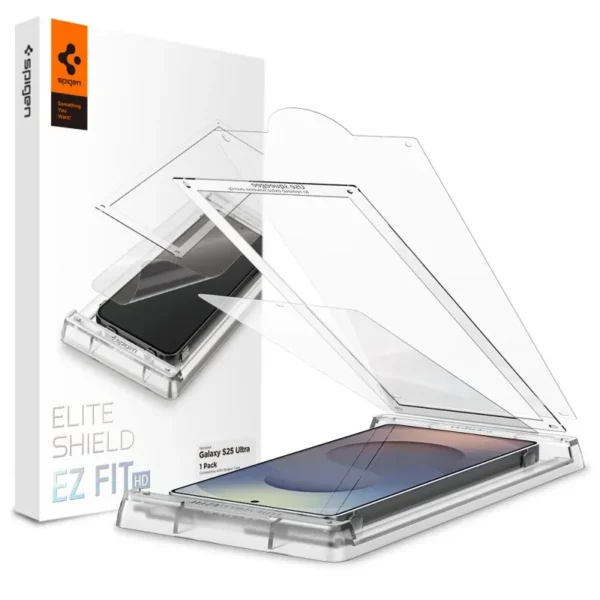 Spigen Elite Shield EZ Fit HD Hydrogel Film Schermbeschermer Samsung Galaxy S25 Ultra Transparant