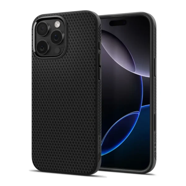 Spigen MagSafe Liquid Air Hoesje iPhone 16 Pro Zwart